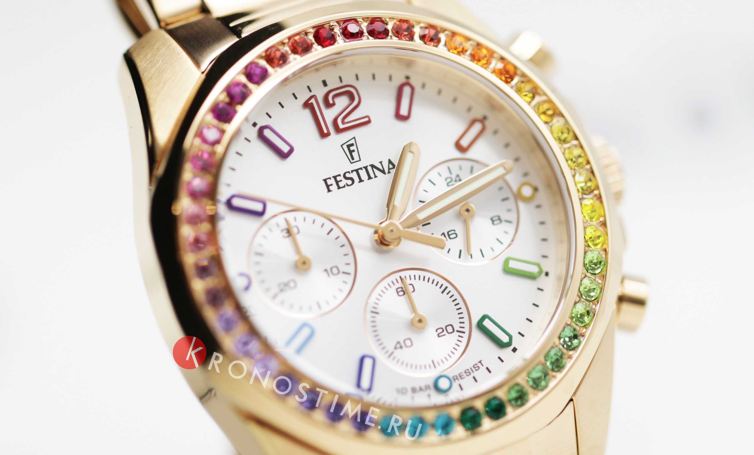 Festina Festina Boyfriend F20639/2 кварцевые женские часы часы крупный план белый циферблата